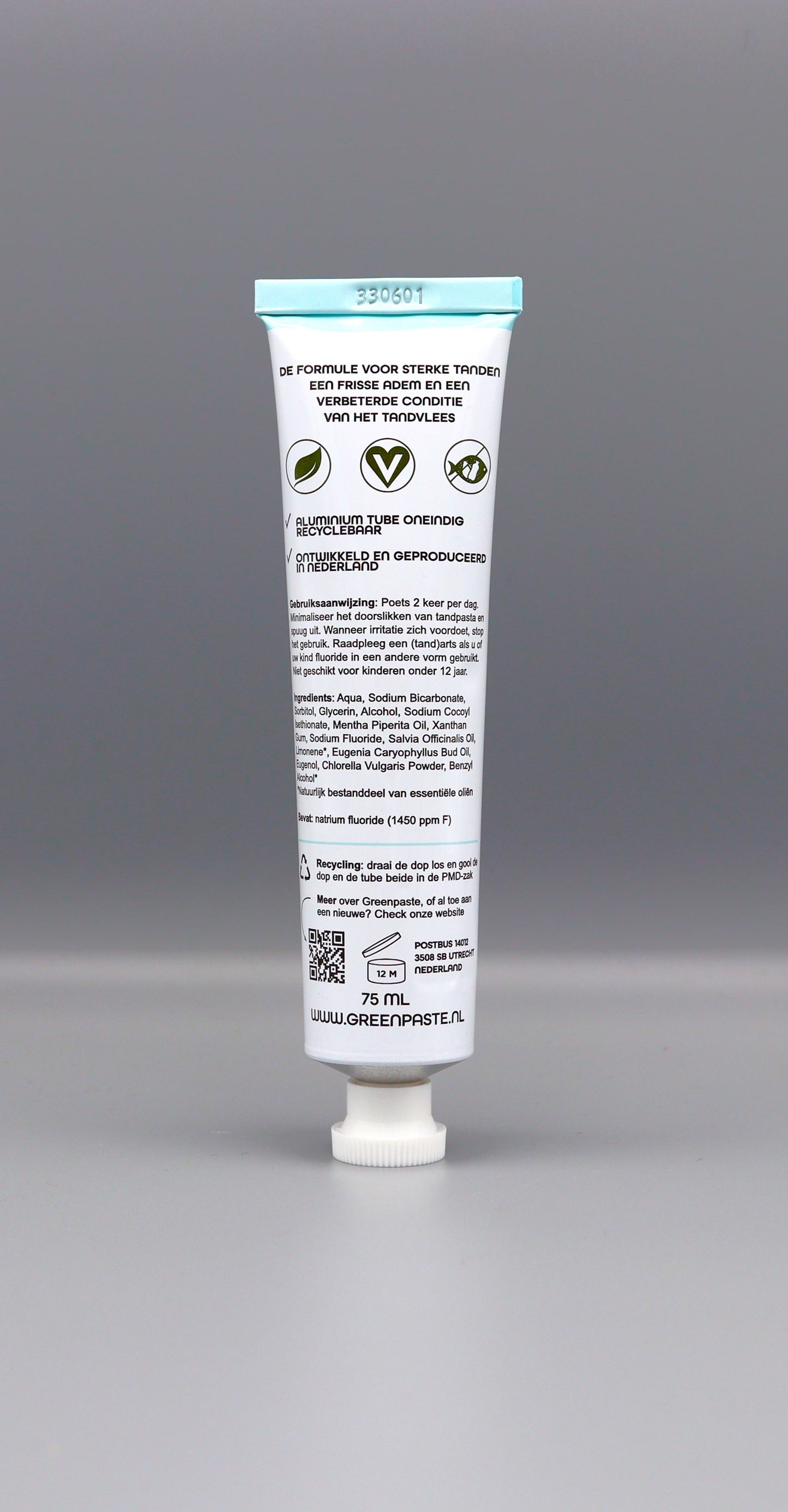 Zoute smaak pepermunt met tongschraper & tandenborstel - Gratis verzending