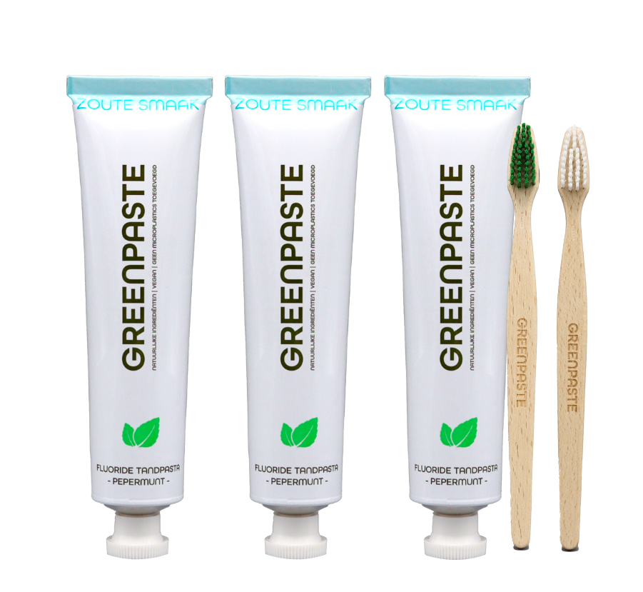 Zoute smaak pepermunt met tandenborstels - Gratis Verzending