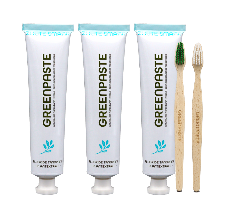 Zoute smaak plantextract met tandenborstels - Gratis verzending