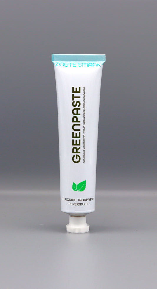 Zoute tandpasta pepermunt met baking soda en fluoride - Greenpaste